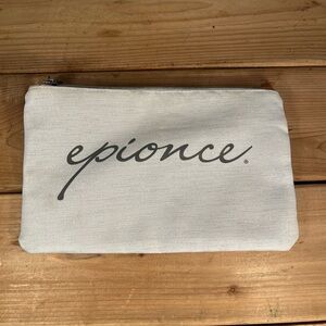Epionce White Cosmetic Makeup Travel Pouch Bag - 11" x 7"